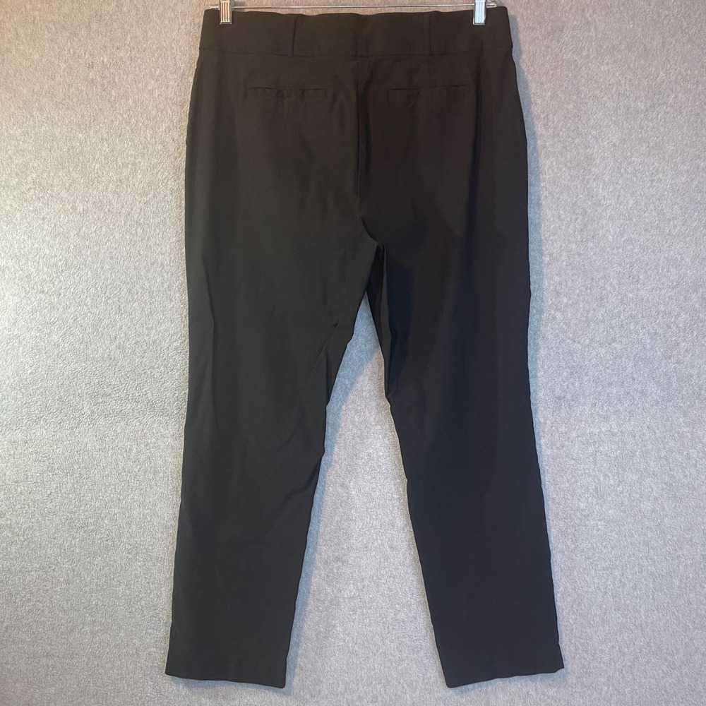 Simply Vera Vera Wang Dress Pants Womens Size XL Black Stretch Slim Straight EUC